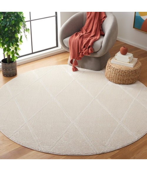Safavieh Revive Ivory REV104 6 ft. 7 in. X 6 ft. 7 in. Round Rug