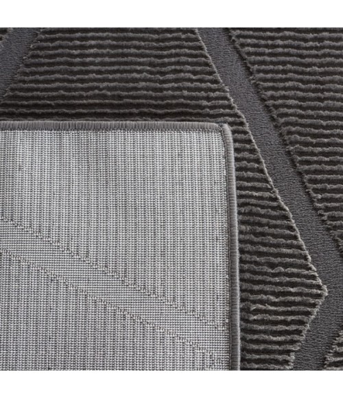 Safavieh Revive Charcoal REV104 6 ft. 7 in. X 6 ft. 7 in. Square Rug