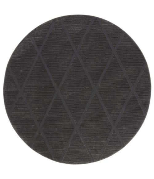 Safavieh Revive Charcoal REV104 6 ft. 7 in. X 6 ft. 7 in. Round Rug