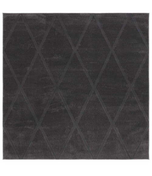 Safavieh Revive Charcoal REV104 6 ft. 7 in. X 6 ft. 7 in. Square Rug