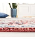 Safavieh Rosewood Ivory / Red ROW104 6 ft. 7 in. X 6 ft. 7 in. Square Rug