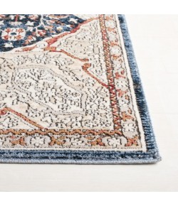 Safavieh Rosewood Ivory / Blue ROW104 6 ft. 7 in. X 6 ft. 7 in. Square Rug