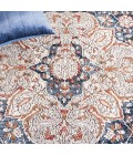 Safavieh Rosewood Ivory / Blue ROW104 6 ft. 7 in. X 6 ft. 7 in. Square Rug