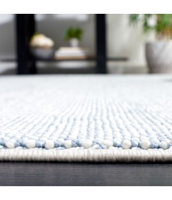 Safavieh River Blue / Ivory RVR600 6 ft. 7 in. X 6 ft. 7 in. Round Rug