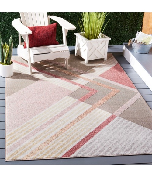 Safavieh Sarasota Pink / Brown SAR102 8 ft. X 10 ft. Rectangle Rug