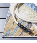 Safavieh Sarasota Light Green / Navy SAR106 6 ft. 7 in. X 6 ft. 7 in. Square Rug