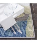 Safavieh Sarasota Light Green / Navy SAR106 6 ft. 7 in. X 6 ft. 7 in. Square Rug