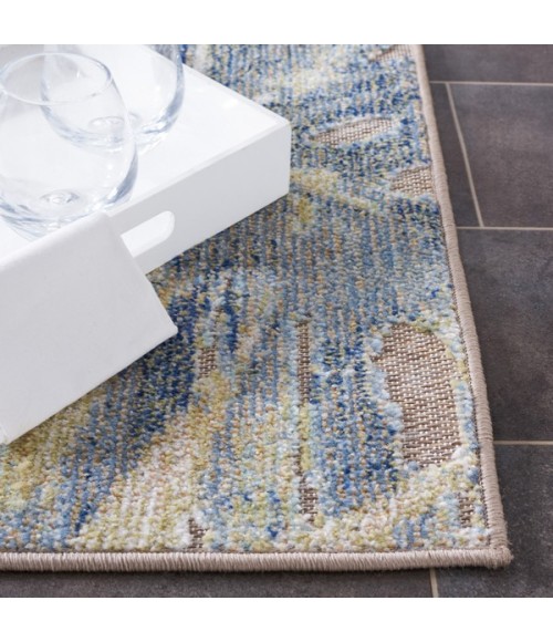 Safavieh Sarasota Light Green / Brown SAR112 2 ft. 3 in. X 9 ft. Runner Rug