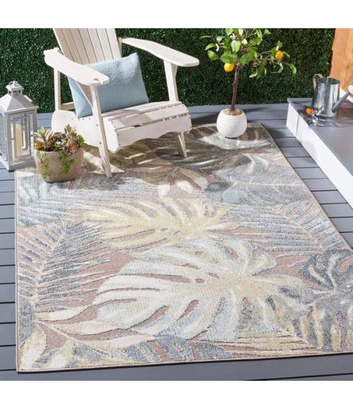 Safavieh Sarasota Light Green / Brown SAR112 5 ft. 3 in. X 7 ft. 7 in. Rectangle Rug