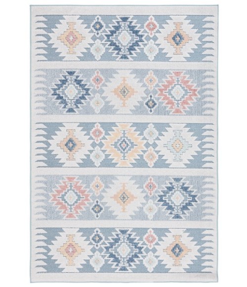 Safavieh Sarasota Light Blue / Grey SAR114 5 ft. 3 in. X 7 ft. 7 in. Rectangle Rug
