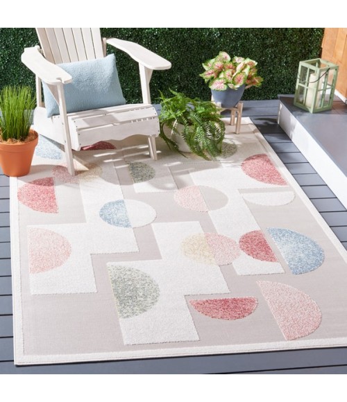 Safavieh Sarasota Grey / Pink Rug SAR116 5 ft. 3 in. X 7 ft. 7 in. Rectangle - Rugs Town Safavieh Sarasota Grey / Pink SAR116 5 ft. 3 in. X 7 ft. 7 in. Rectangle Rug