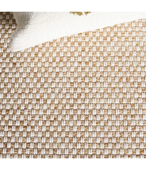 Safavieh Sisal All-Weather Natural / Ivory SAW460 2 ft. 2 in. X 8 ft. Runner Rug