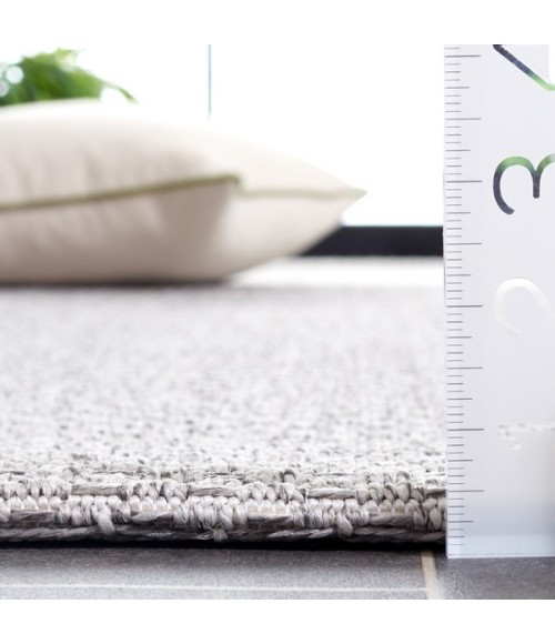 Safavieh Sisal All-Weather Light Grey SAW640 6 ft. 7 in. X 6 ft. 7 in. Round Rug