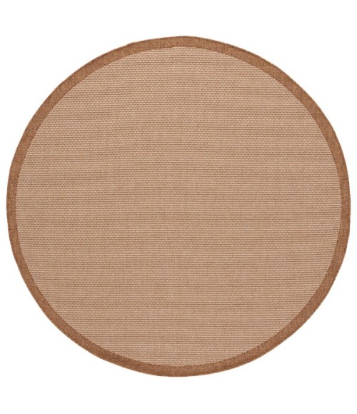 Safavieh Sisal All-Weather Natural / Brown SAW644 5 ft. 3 in. X 7 ft. 6 in. Rectangle Rug