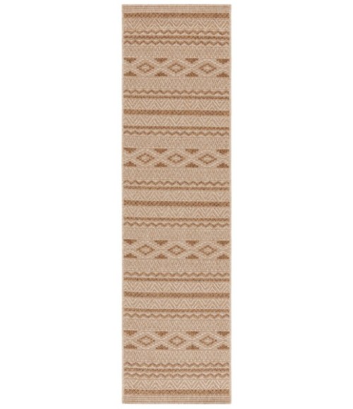 Safavieh Sisal All-Weather Natural / Brown SAW646 6 ft. 7 in. X 6 ft. 7 in. Round Rug