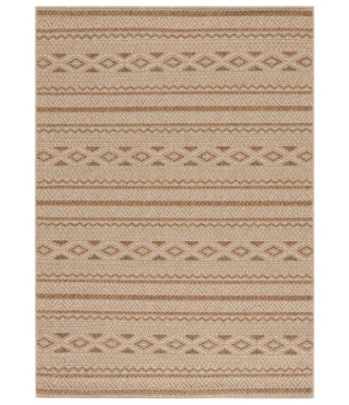 Safavieh Sisal All-Weather Natural / Brown SAW646 6 ft. 7 in. X 6 ft. 7 in. Round Rug