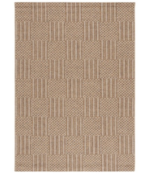 Safavieh Sisal All-Weather Natural / Grey SAW648 6 ft. 7 in. X 6 ft. 7 in. Square Rug
