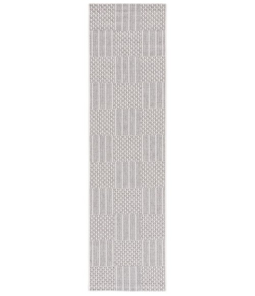 Safavieh Sisal All-Weather Grey / Ivory SAW648 2 ft. 2 in. X 8 ft. Runner Rug