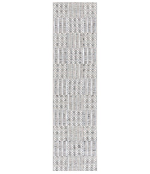 Safavieh Sisal All-Weather Aqua / Beige Ivory SAW648 2 ft. 2 in. X 8 ft. Runner Rug