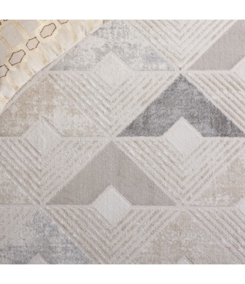 Safavieh Saylor Grey / Dark Grey SAY101 2 ft. X 8 ft. Runner Rug