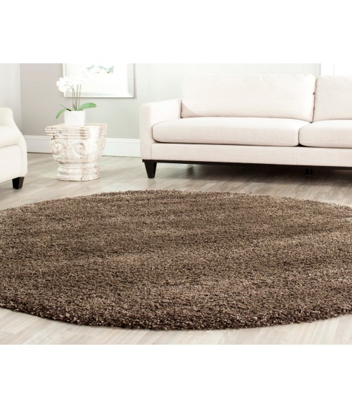 Safavieh California Shag Mushroom Rug SG151 5 ft. 3 in. X 5 ft. 3 in. Round - Rugs Town Safavieh California Shag Mushroom SG151 5 ft. 3 in. X 5 ft. 3 in. Round Rug