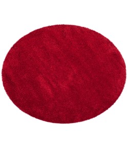 Safavieh Milan Shag Red SG180 5 ft. 1 in. X 5 ft. 1 in. Round Rug