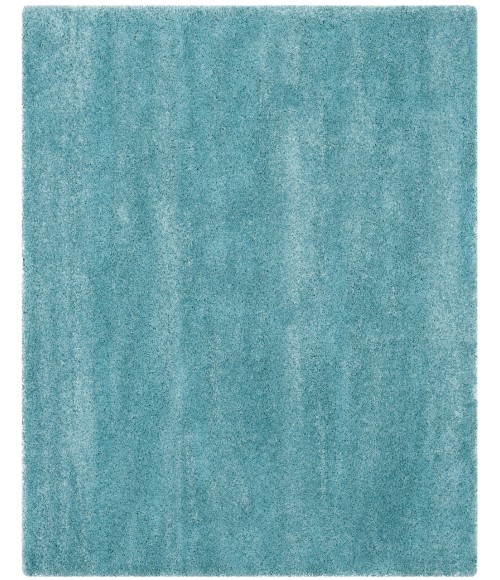 Safavieh Milan Shag Aqua Blue SG180 5 ft. 1 in. X 5 ft. 1 in. Square Rug