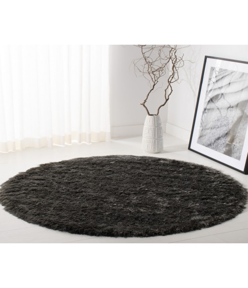 Safavieh Shag Titanium Rug SG511 4 ft. X 4 ft. Round - Rugs Town Safavieh Shag Titanium SG511 4 ft. X 4 ft. Round Rug