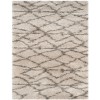 Safavieh Belize Shag SGB482 Taupe / Grey 2'-3" X 9' Runner Area Rug
