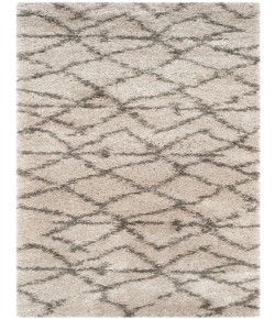 Safavieh Belize Shag SGB482 Taupe / Grey 2'-3" X 9' Runner Area Rug