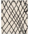 Safavieh Belize Shag Area Rug SGB484B-5 Safavieh Belize Shag SGB484 Ivory / Charcoal 5'-3" X 7'-6" Rectangle Area Rug