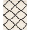 Safavieh Belize Shag SGB489 Ivory / Charcoal 2'-3" X 5' Accent Area Rug