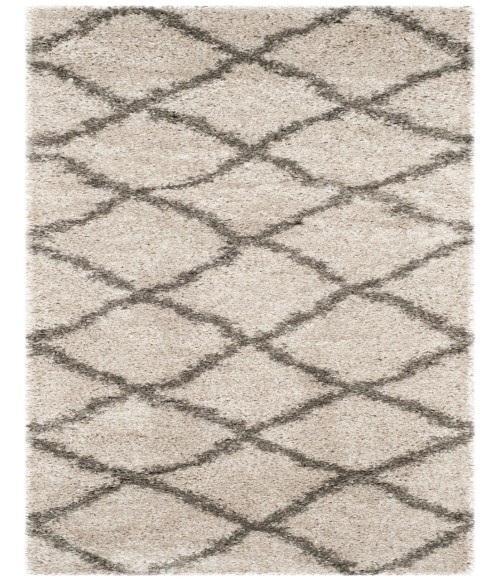 Safavieh Belize Shag SGB489 Taupe / Grey 2'-3" X 11' Runner Area Rug