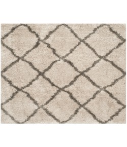 Safavieh Belize Shag SGB489 Taupe / Grey 6'-7" X 6'-7" Square Area Rug