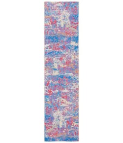 Safavieh Summer Blue / Red SMR409 2 ft. X 8 ft. Runner Rug