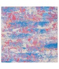 Safavieh Summer Blue / Red SMR409 6 ft. 7 in. X 6 ft. 7 in. Square Rug