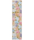 Safavieh Summer Blue / Pink Rug SMR410 2 ft. X 8 ft. Runner - Rugs Town Safavieh Summer Blue / Pink SMR410 2 ft. X 8 ft. Runner Rug