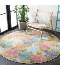 Safavieh Summer Blue / Pink Rug SMR410 6 ft. 7 in. X 6 ft. 7 in. Round - Rugs Town Safavieh Summer Blue / Pink SMR410 6 ft. 7 in. X 6 ft. 7 in. Round Rug