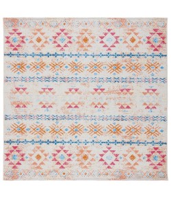 Safavieh Summer Ivory / Red SMR420 6 ft. 7 in. X 6 ft. 7 in. Square Rug