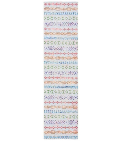 Safavieh Summer Ivory / Blue Rug SMR429 2 ft. X 8 ft. Runner - Rugs Town Safavieh Summer Ivory / Blue SMR429 2 ft. X 8 ft. Runner Rug