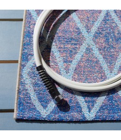 Safavieh Summer Blue / Light Blue SMR452 6 ft. 7 in. X 6 ft. 7 in. Round Rug