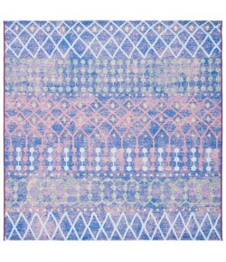 Safavieh Summer Blue / Light Blue SMR452 6 ft. 7 in. X 6 ft. 7 in. Square Rug