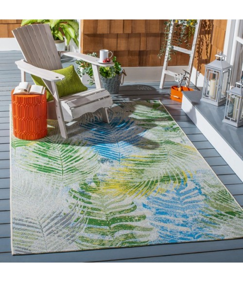 Safavieh Summer Green / Grey Rug SMR485 6 ft. 7 in. X 6 ft. 7 in. Square - Rugs Town Safavieh Summer Green / Grey SMR485 6 ft. 7 in. X 6 ft. 7 in. Square Rug