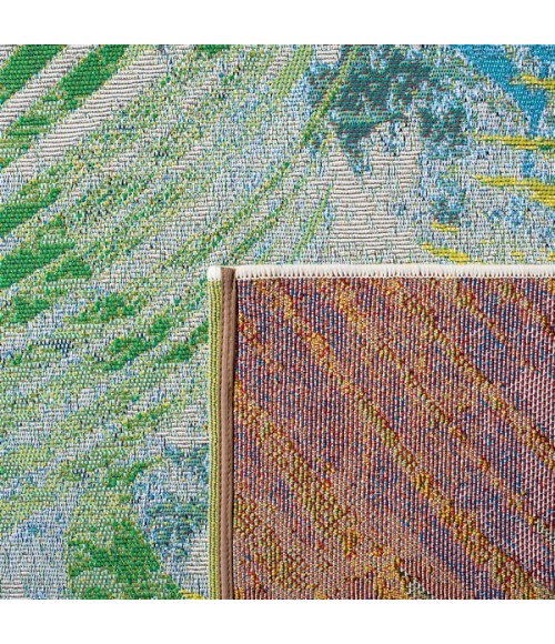 Safavieh Summer Green / Grey Rug SMR485 6 ft. 7 in. X 6 ft. 7 in. Square - Rugs Town Safavieh Summer Green / Grey SMR485 6 ft. 7 in. X 6 ft. 7 in. Square Rug