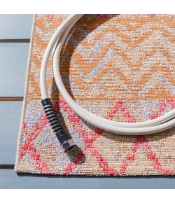 Safavieh Summer Gold / Blue SMR497 6 ft. 7 in. X 6 ft. 7 in. Round Rug