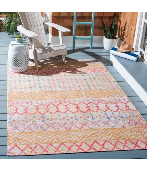 Safavieh Summer Gold / Blue Rug SMR497 8 ft. 0 in. X 10 ft. 5 in. Rectangle - Rugs Town Safavieh Summer Gold / Blue SMR497 8 ft. 0 in. X 10 ft. 5 in. Rectangle Rug