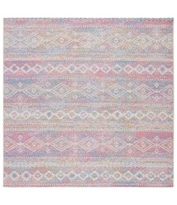 Safavieh Summer Ivory / Pink SMR498 6 ft. 7 in. X 6 ft. 7 in. Square Rug