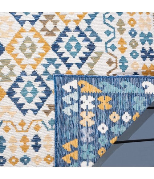 Safavieh Sunrise Ivory / Blue Gold SUN622 2 ft. X 8 ft. Runner Rug