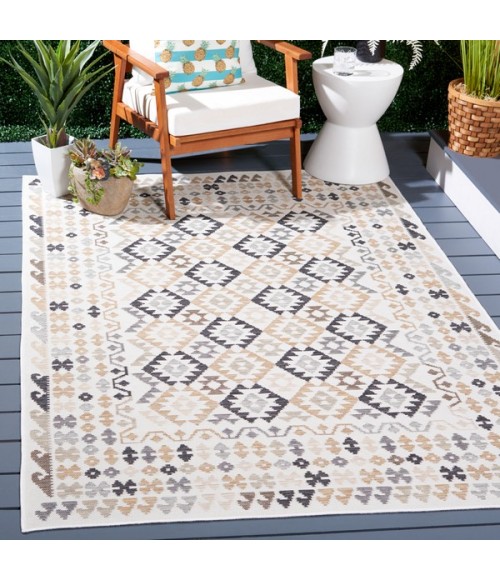 Safavieh Sunrise Ivory / Beige Black SUN622 8 ft. X 10 ft. Rectangle Rug