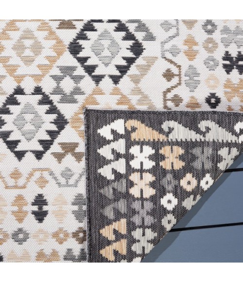 Safavieh Sunrise Ivory / Beige Black SUN622 2 ft. X 8 ft. Runner Rug